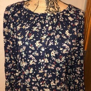 Chaps Floral Flowy Top